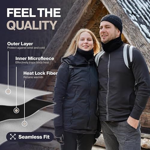 Thermajohn Thermajane Fleece Neck Warmer | Aquecedores De Pescoço Para Mulheres | Polainas De Pescoç