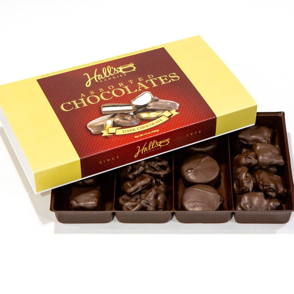 Dark Chocolate Covered Assortment Gift Box, 12 oz.
