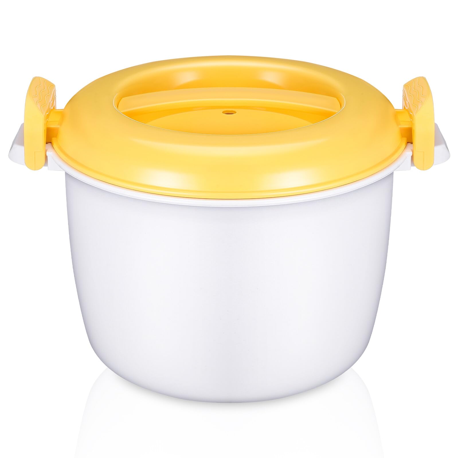 BESPORTBLE Microwave Rice Cooker for Home 20 11 5cm Small Yellow Food Container Rice Maker Practical Compatible with