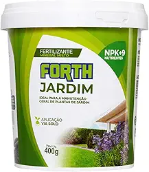Forth Jardim, Adubo Jardim, Plantas, Fertilizante, Nutrição Equilibrada, NPK, Fórmula Granulada, Gramados, Arbustos, Árvores, Plantas Ornamentais, Balde de 400g