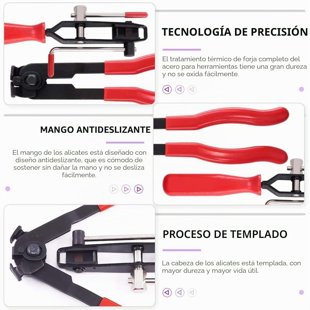 Conjunto de 22 piezas de Abrazaderas Metálicas para Tubos, Alicates Abrazaderas Coche, Abrazaderas Metalicas para Tubos, Que Incluye Sargentos de Apriete Metálicos Ajustables y Tenazas