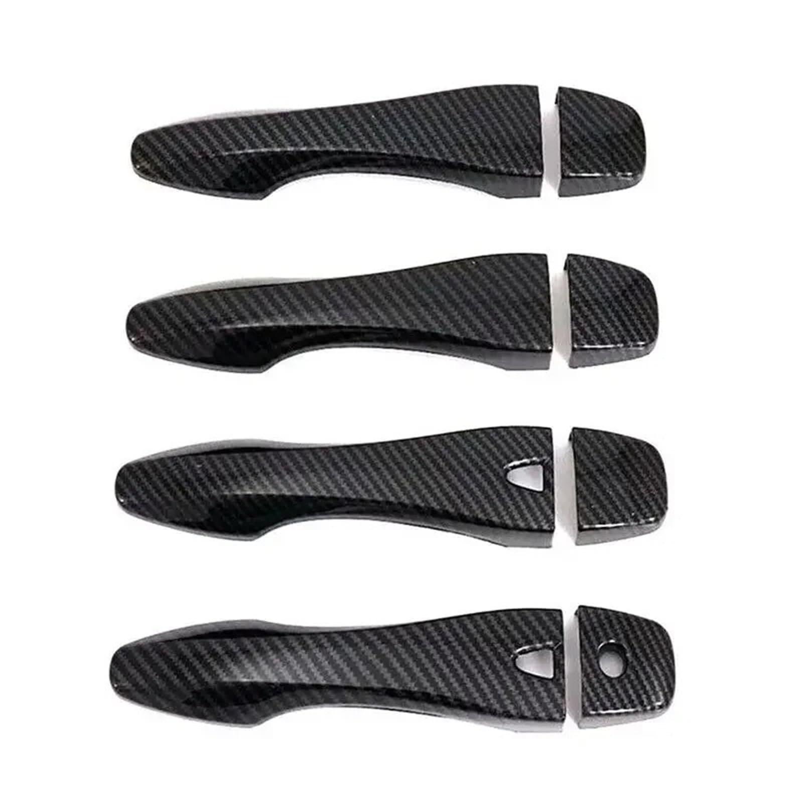 Manija de puerta exterior de coche de repuesto para Nissan Altima para X-Trail T32 para Rogue 2013-2018 para manija de puerta exterior de coche, accesorios decorativos (carbono)
