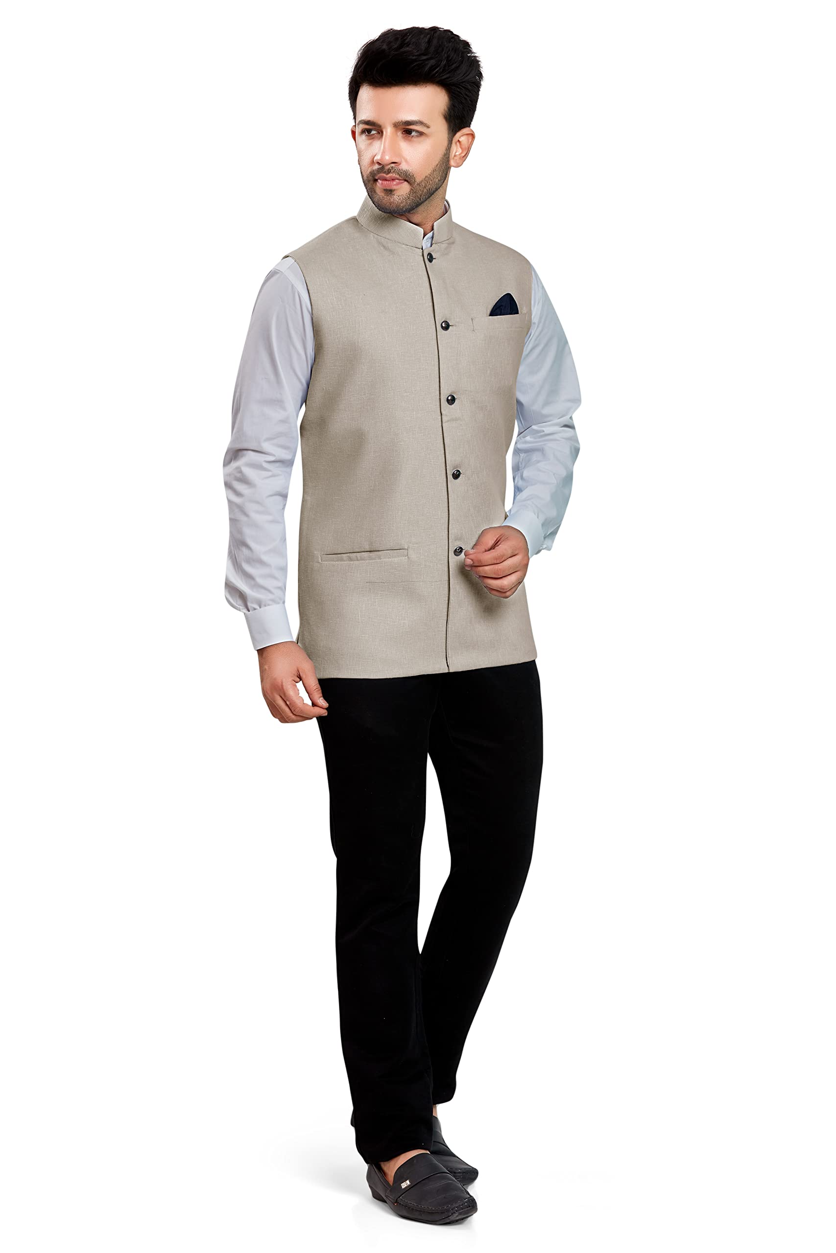 BE ACTIVE Men's Solid Regular RFKT0001 10 (FRM) XL_Grey - Image 5 thumbnail