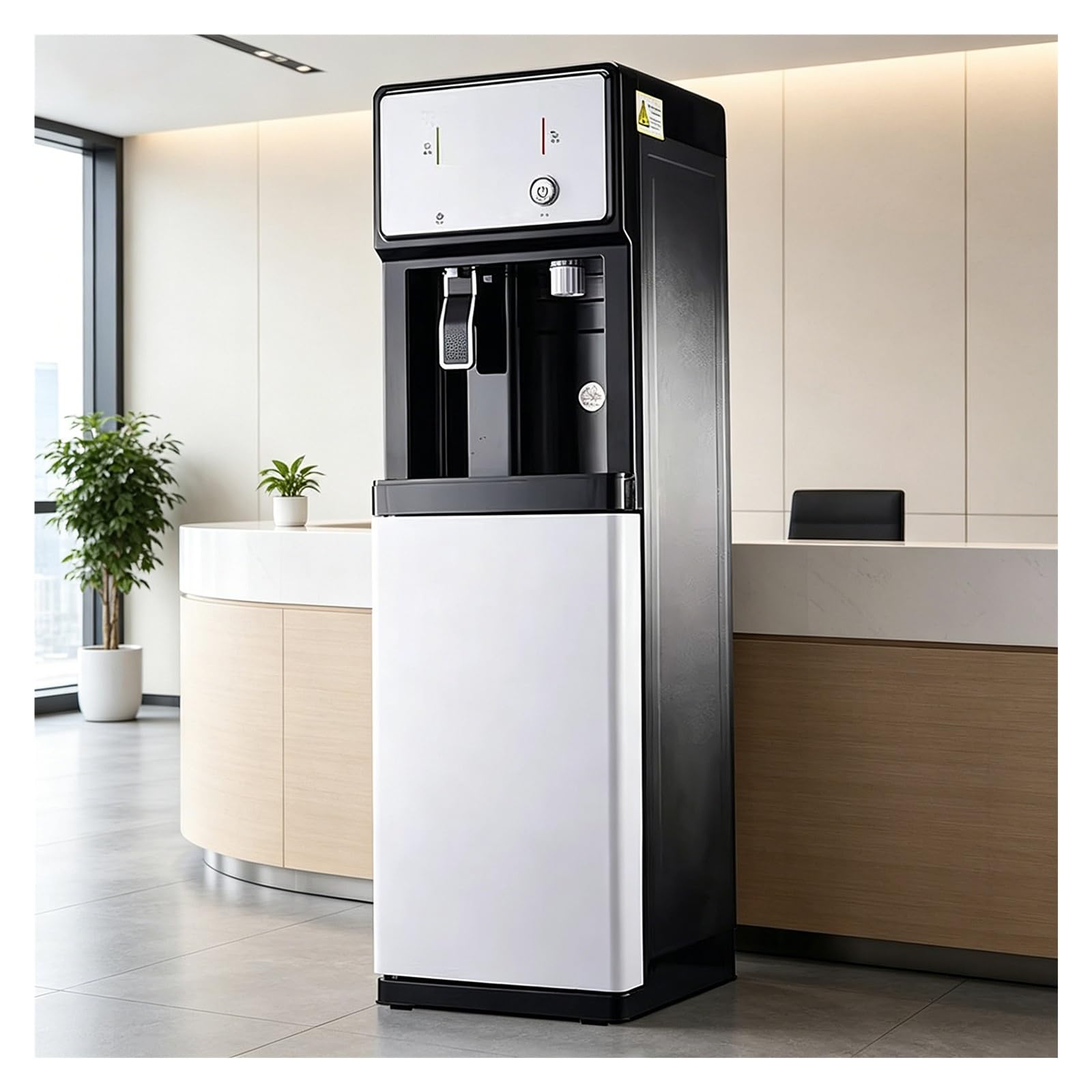 Distributeur d'eau chaude et froide avec verrou de sécurité pour une hydratation continue