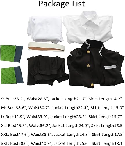 Miniatura 6 de CR ROLECOS - Disfraz de cosplay de anime Tanjirou, Zenitsu y Giyuu, traje estilo kimono