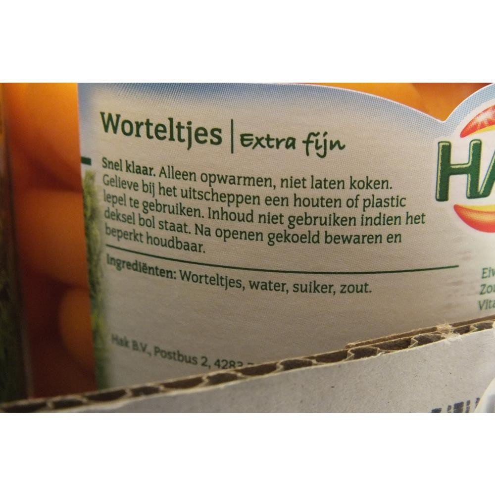 Hak Worteltjes Extra Fijn - Zanahorias Extra Finas 350g