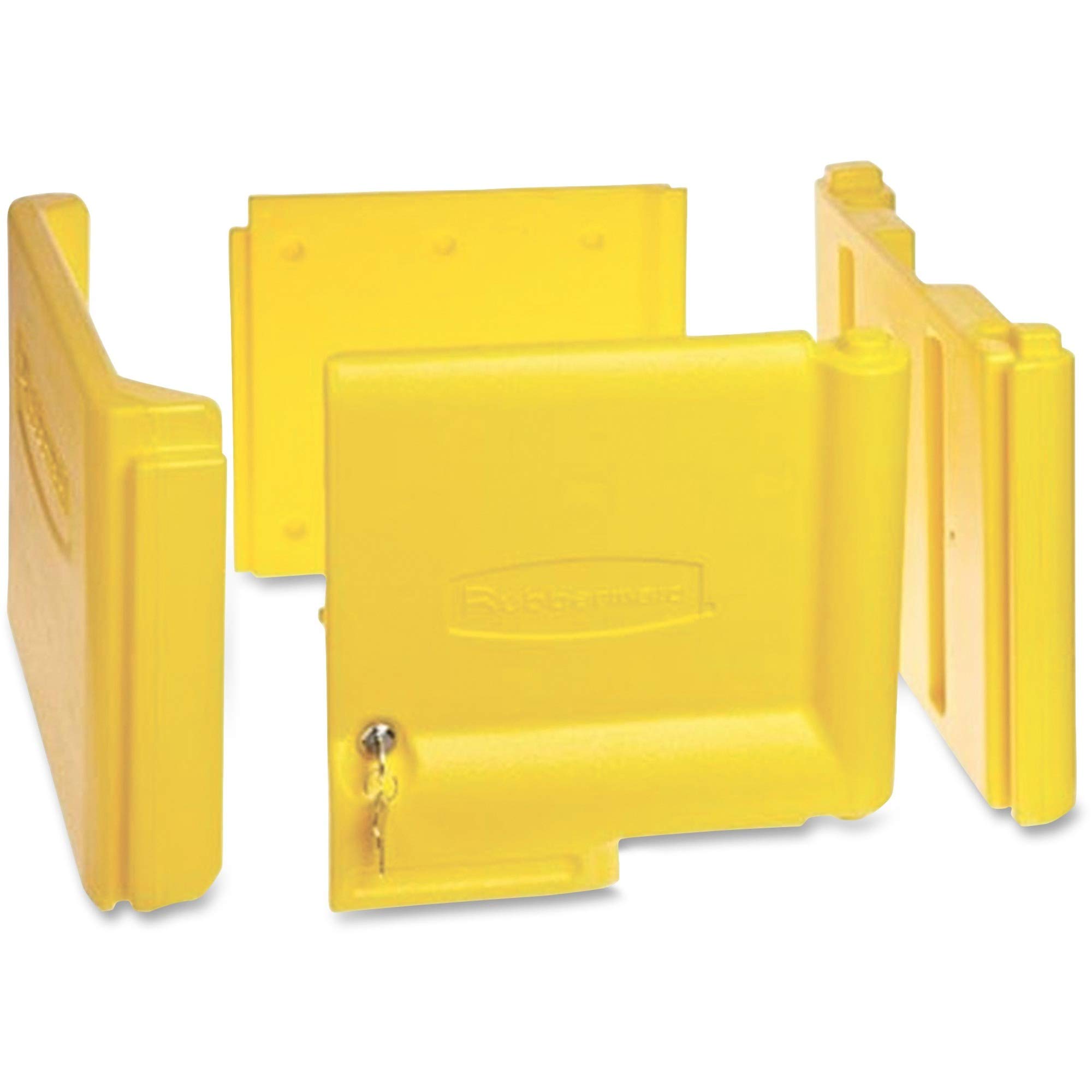 Rubbermaid 6181 Yellow Locking Cabinet for 6173 Cart, High-Density