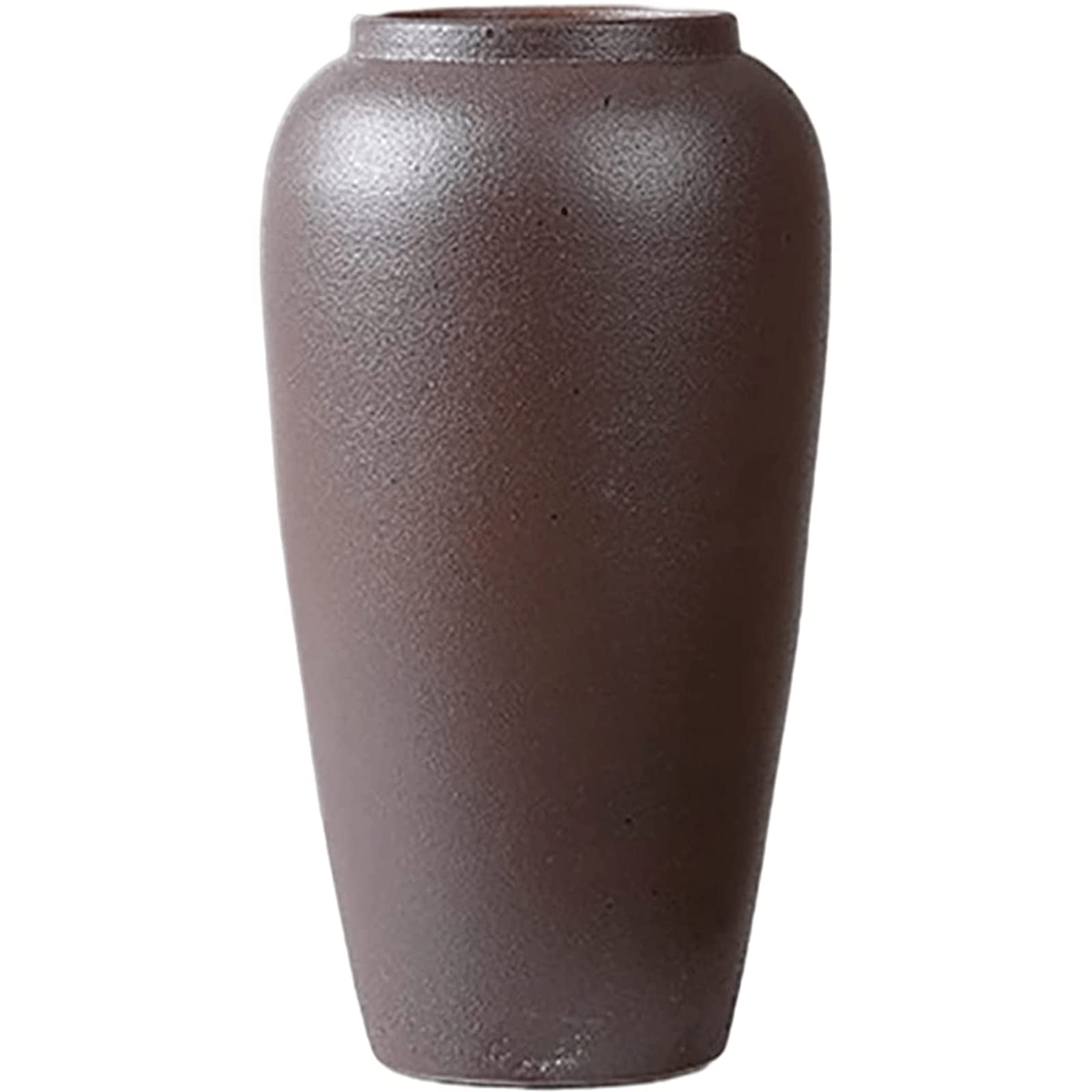 Ngdfgr A Fashion Vintage Vase Chinese Style Flower Vases Ntique Handmade Ceramic Creative Home Bronze-Coloured The Vase Earthy Tones Decoration (A),