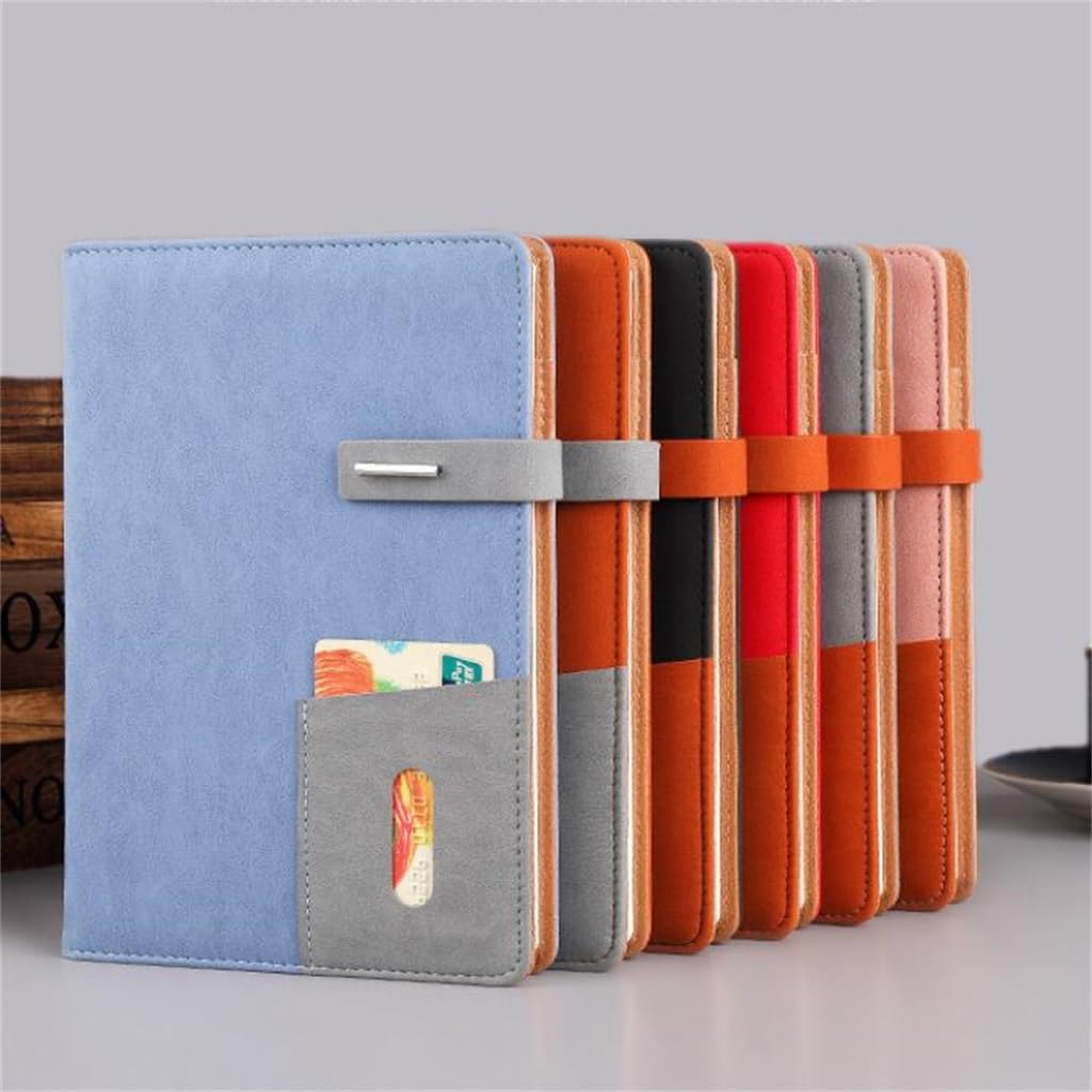 Bloc-Notes Multifonction A5 for Ordinateur Portable, Bureau, avec Boucle, Lot de 6(3)