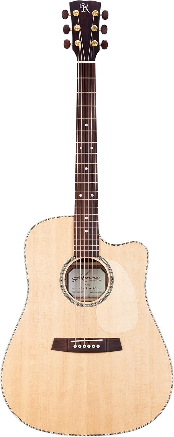 Kremona M20 mogano/abete/d-style cutaway chitarra elettrica steel-string Deluxe con custodia rigida
