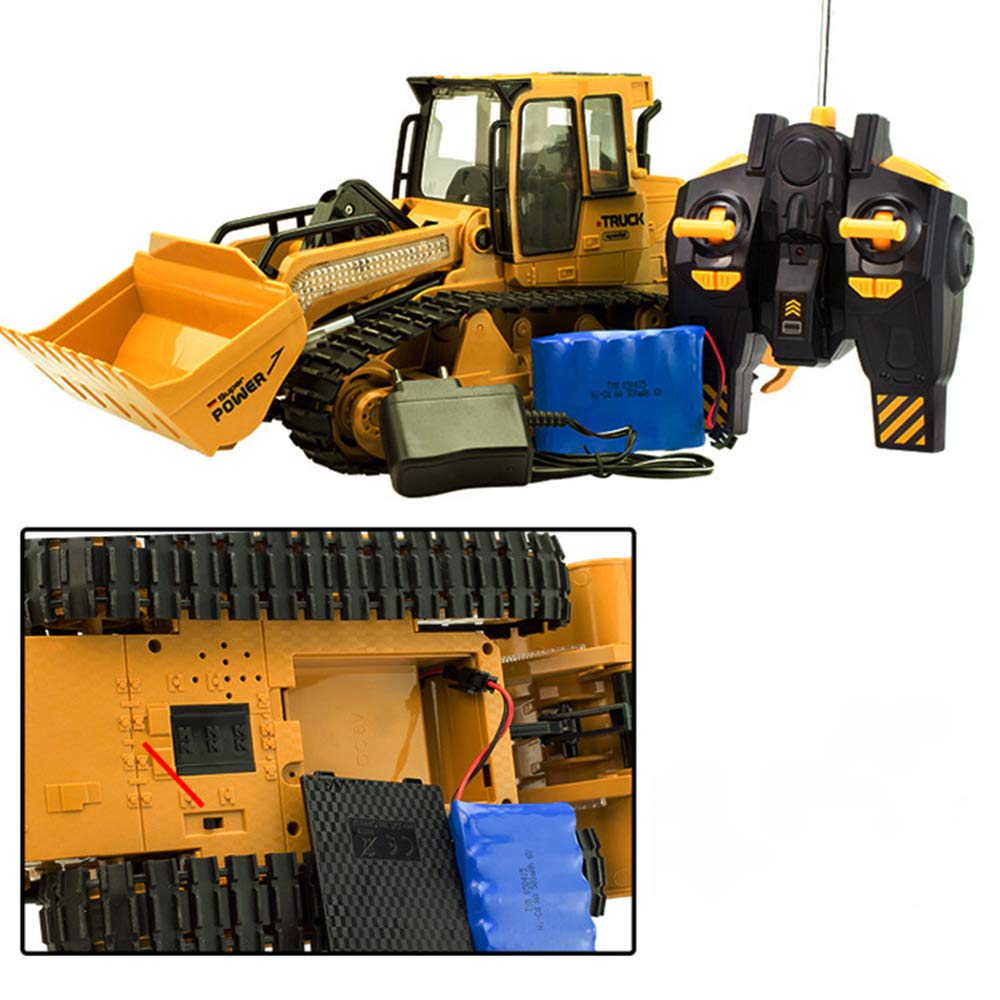 Amazon.co.jp: 大型おもちゃアナログリモコンブルドーザーライト玩具車