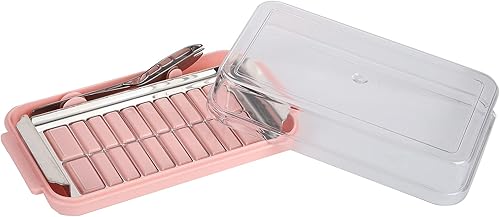 Miniatura 5 de Caja de cubierta para cortador de mantequilla, caja de mantequilla con caja de corte dividida, acero inoxidable para caja de almacenamiento,