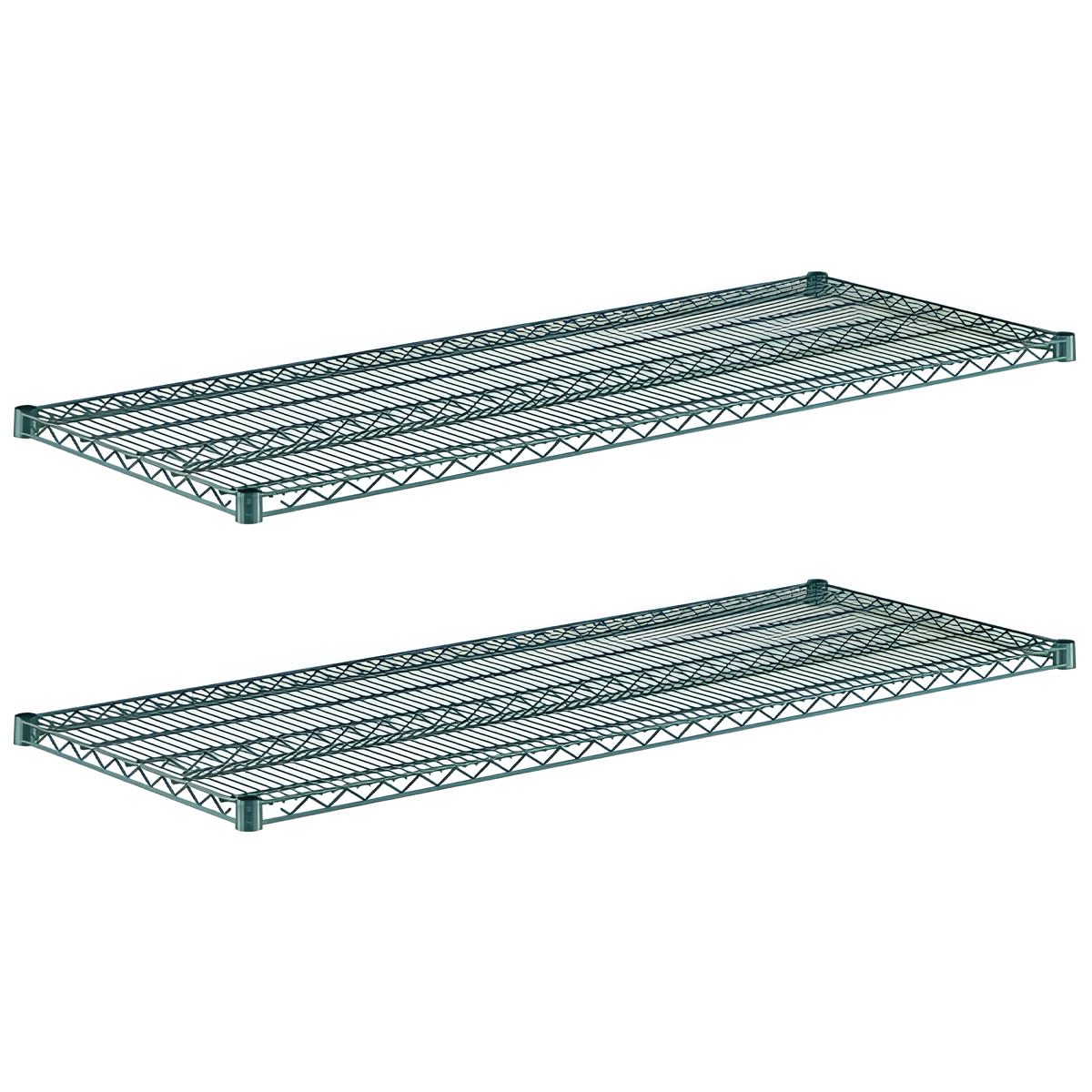 Zedfire 2-Pack 24" x 60" Green Additional Wire Shelf for Shelving Units, Replacement Shelves for Wire Rack