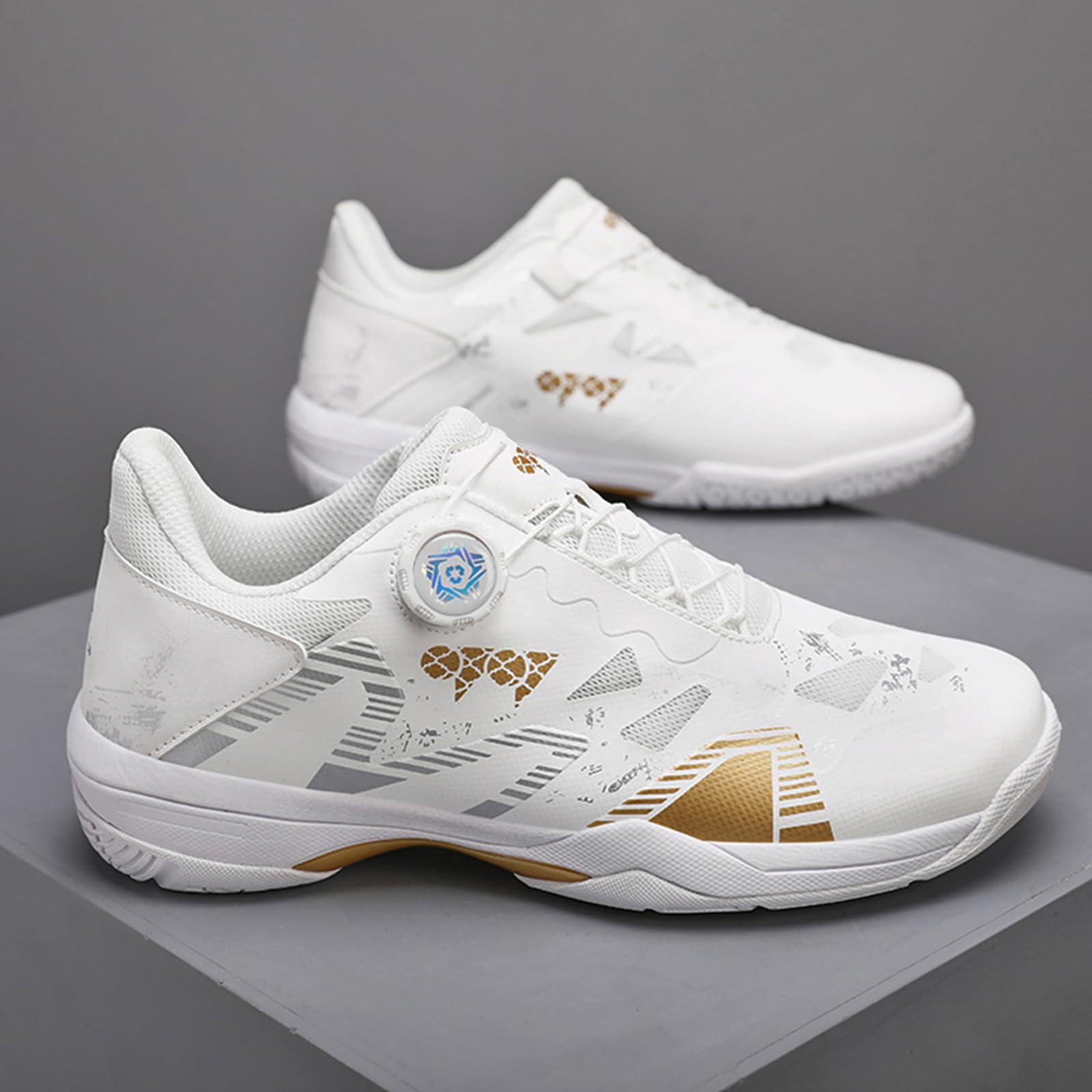 Zapatillas de bádminton unisex, de malla transpirable con perfil antideslizante
