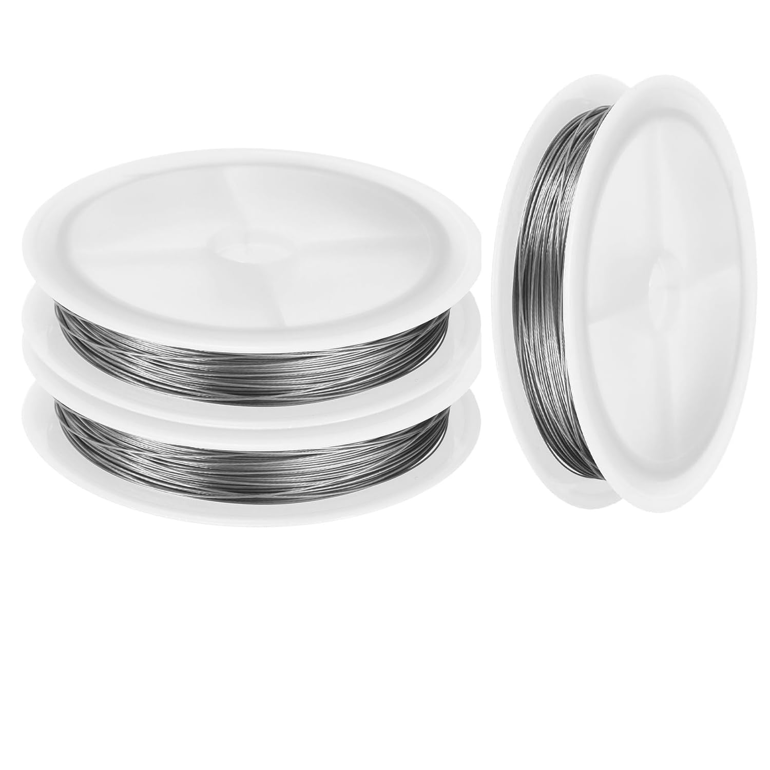 Stainless Steel Wire for Jewelry Making, Include 18/22/26 Gauge 304 Stainless Steel Beading Wire Thin Metal Craft Wire for Necklace Bead Stringing Jewelry