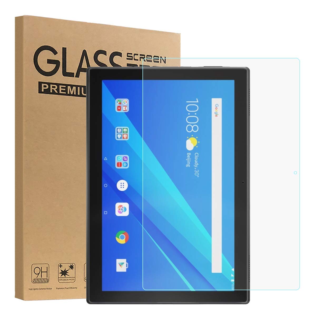 TECHSHIELD Finger Print Sensor Tempered Glass Guard for Lenovo Tab 4 10 (Transparent) (B01M4GAUYW) Amazon Price History, Amazon Price Tracker