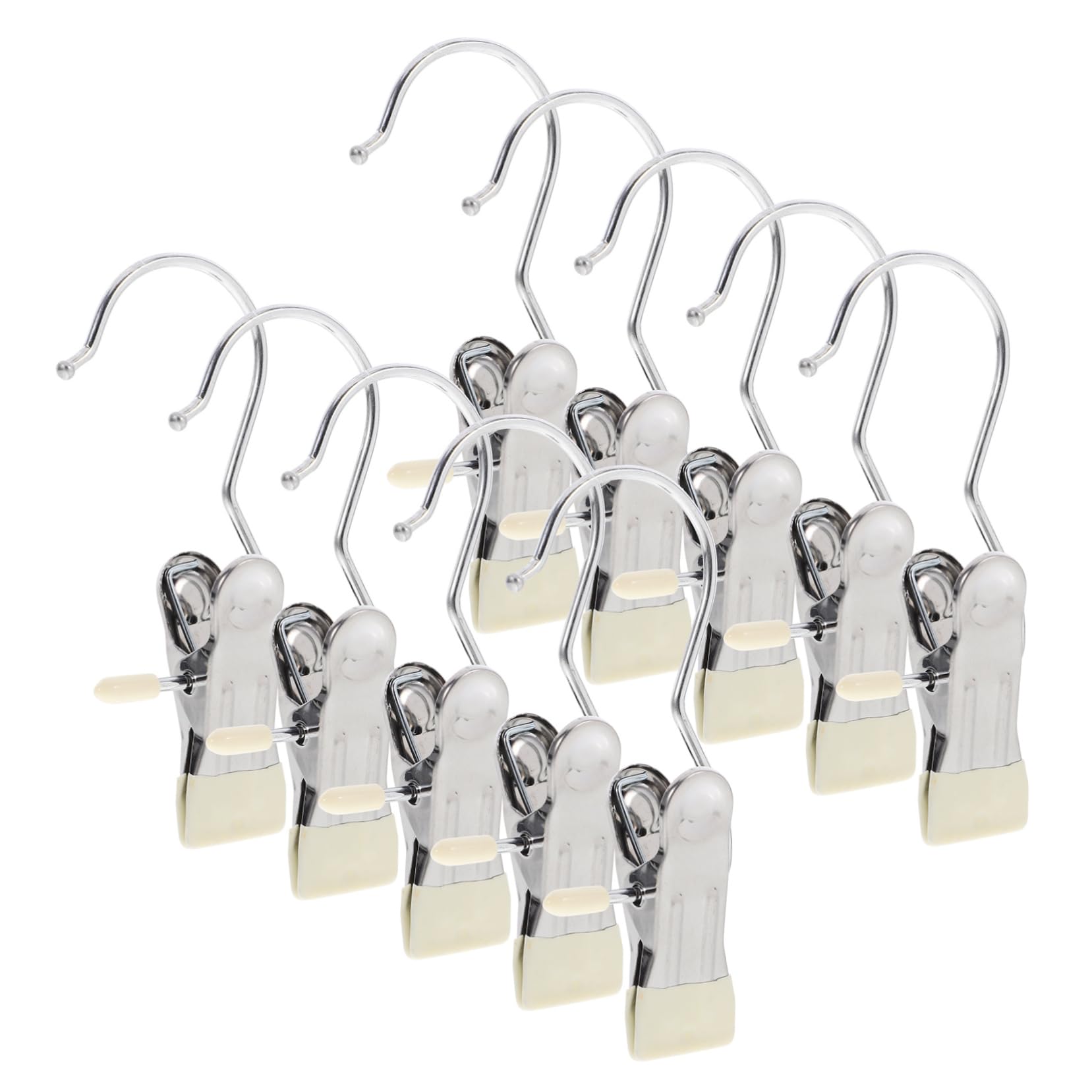 Ciieeo 10pcs Clip Hangers for Closet Organization Versatile Hanger Clips for Pants Skirts and More Space Saving Hooks Elegant for Easy Access and Tidy Storage
