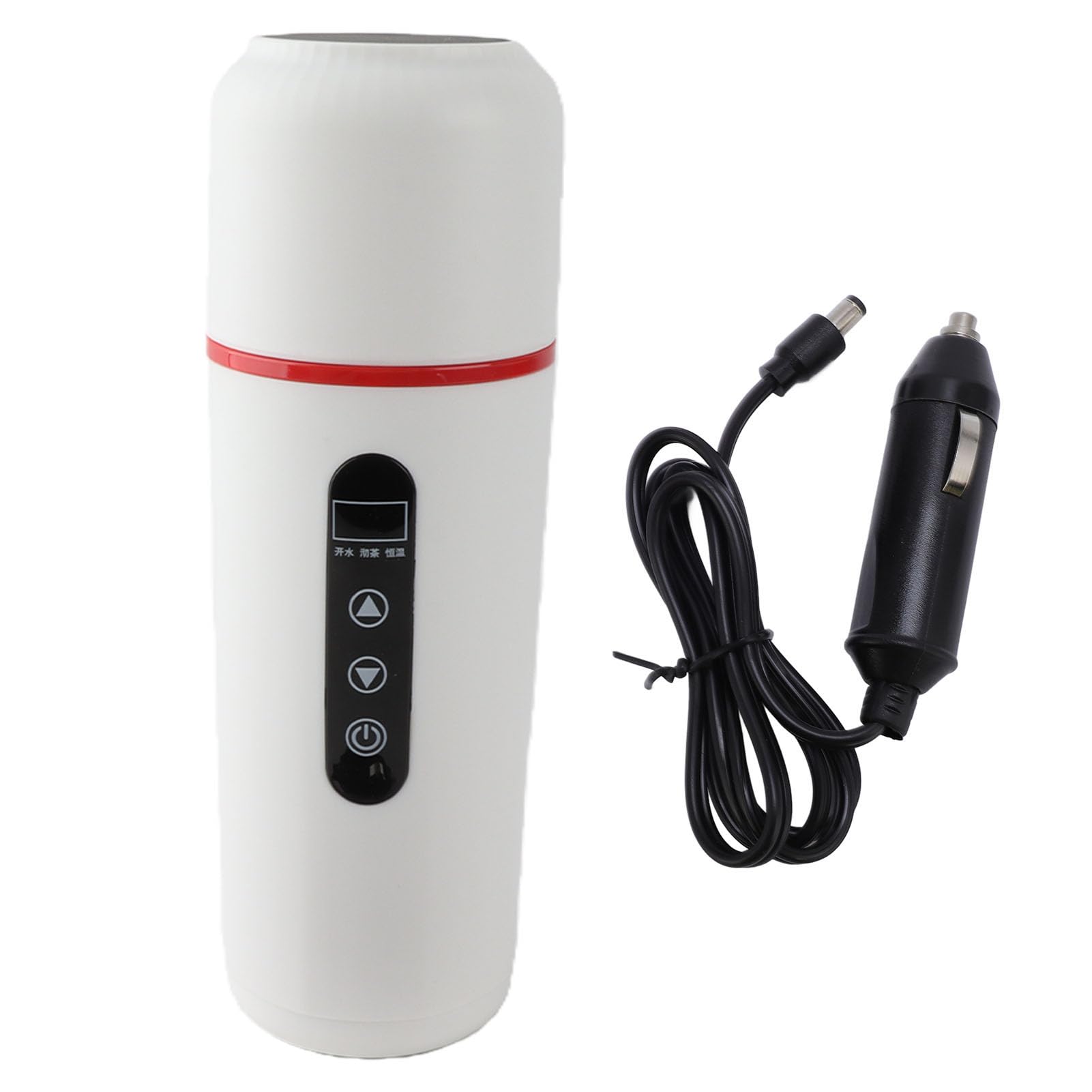 Hervidor Eléctrico para Coche Acero Inoxidable 316 Taza de (WHITE)