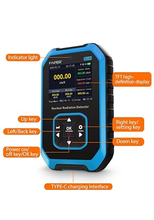 Upgraded GC-01WESTOBIG Geiger Counter Nuclear Radiation Detector, Personal Dosimeter X-ray -ray -ray Radioactivity Tester Marble Detector, Portable Handheld Beta Gamma X-ray Monitor Meter