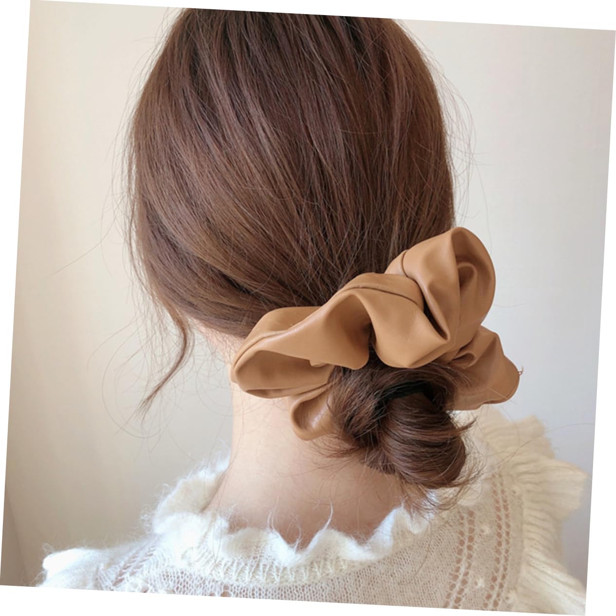 Healeved 12piezas Coleteros De Pu Para Niñas Accesorios De Pelo Elegantes y Chic Scrunchies De Colores Para Peinados De Moda