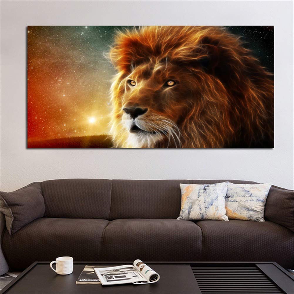 Kit Diamond Painting Leone 5D 30x40cm - Pittura Con Diamanti Per Adulti E Bambini, Full Drill - Foto 7