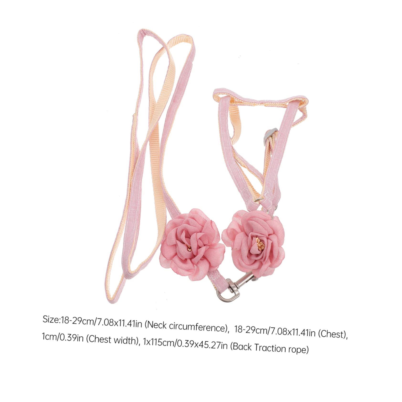 HOLIDYOYO Cat Leashes Set Pet Harness Leash Traction Rope Pet Supplies for Outdoor Walking