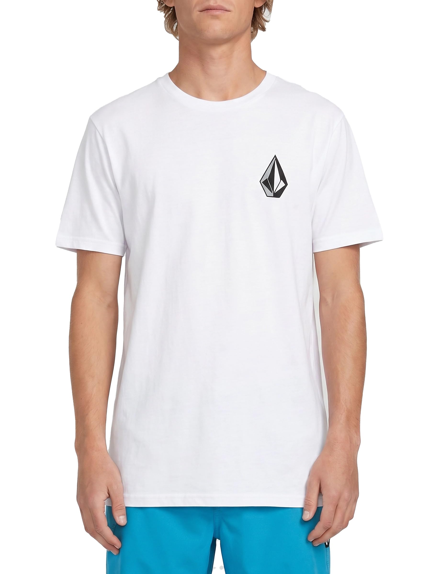 Volcom Men's Blaquedout Short Sleeve Tee T-Shirt, White, XXL
