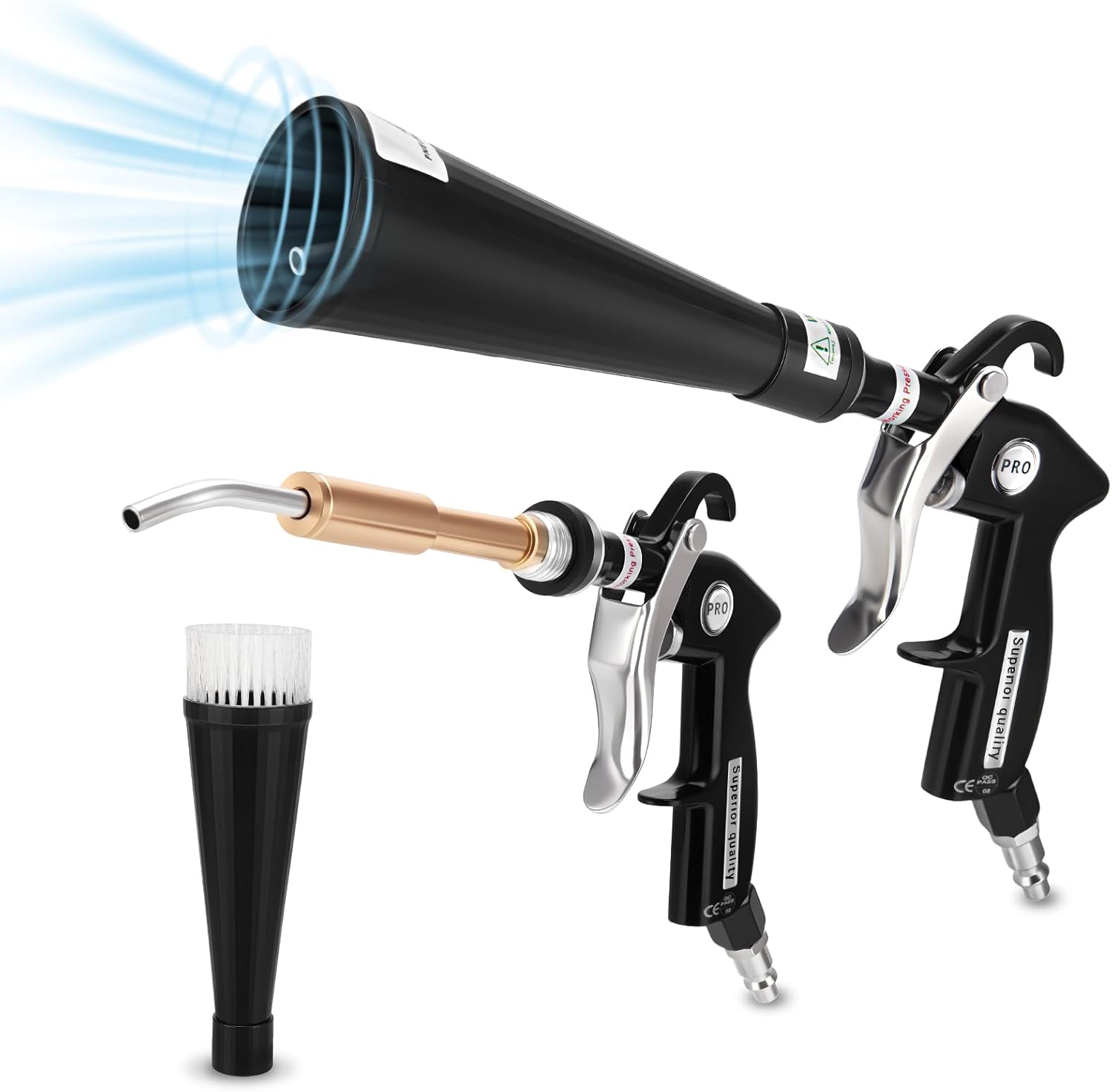 Car Detailing Cleaning Gun, Car Cleaning Air Gun Kit, High Pressure Blower Gun for Interior Cleaning, Quickly Blows Out Dirt and Dust Using Compressed Air