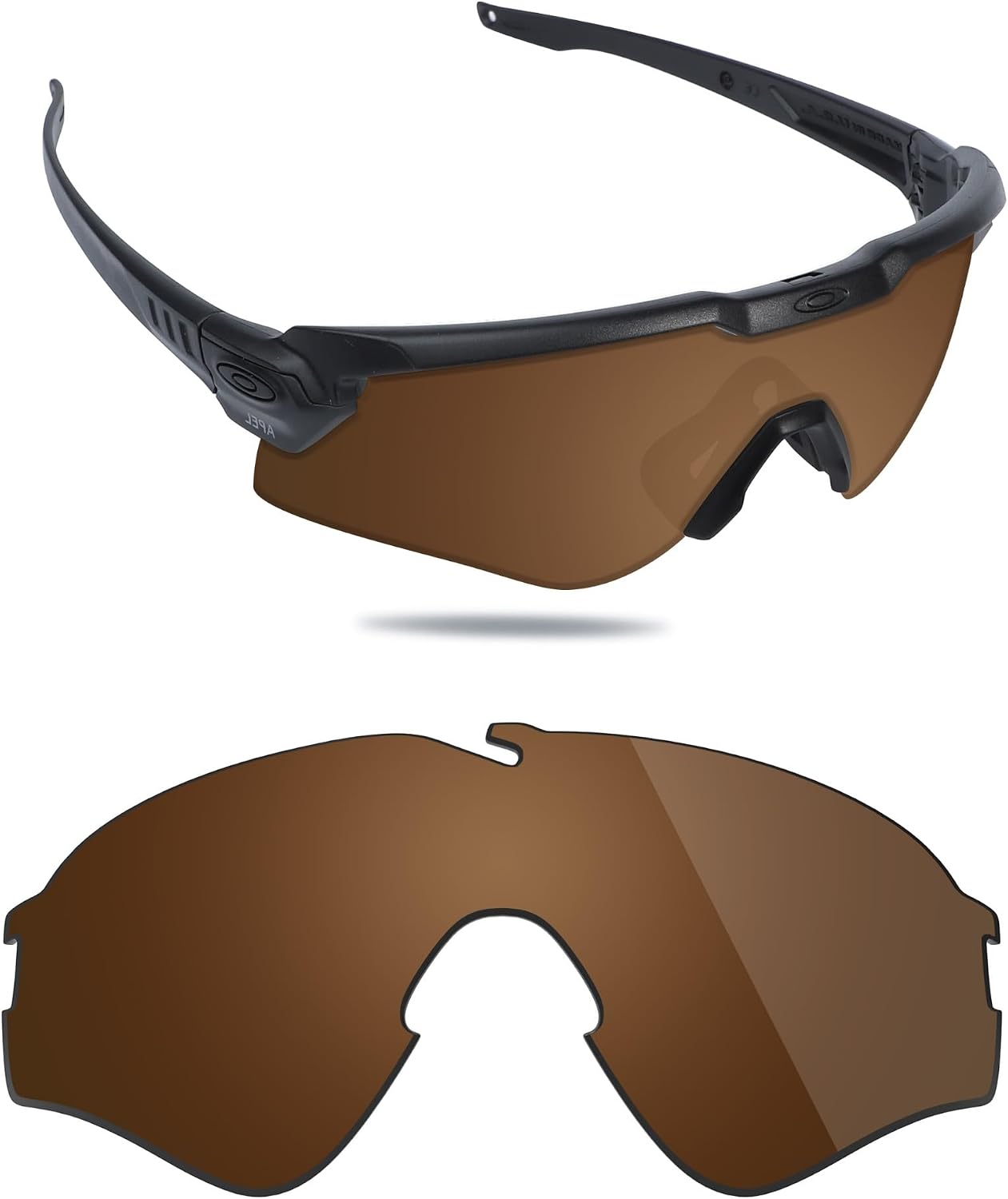 Fiskr Polarized Lenses Replacement Compatible with Oakley Si Ballistic M Frame Alpha OO9296 Sunglasses, Impact Resistant