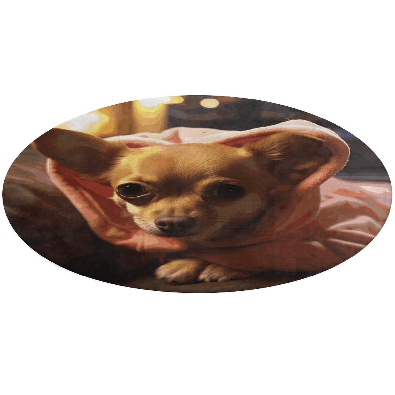 Alfombra de chihuahua deprimido para llenar de personalidad y confort tu sala de estar