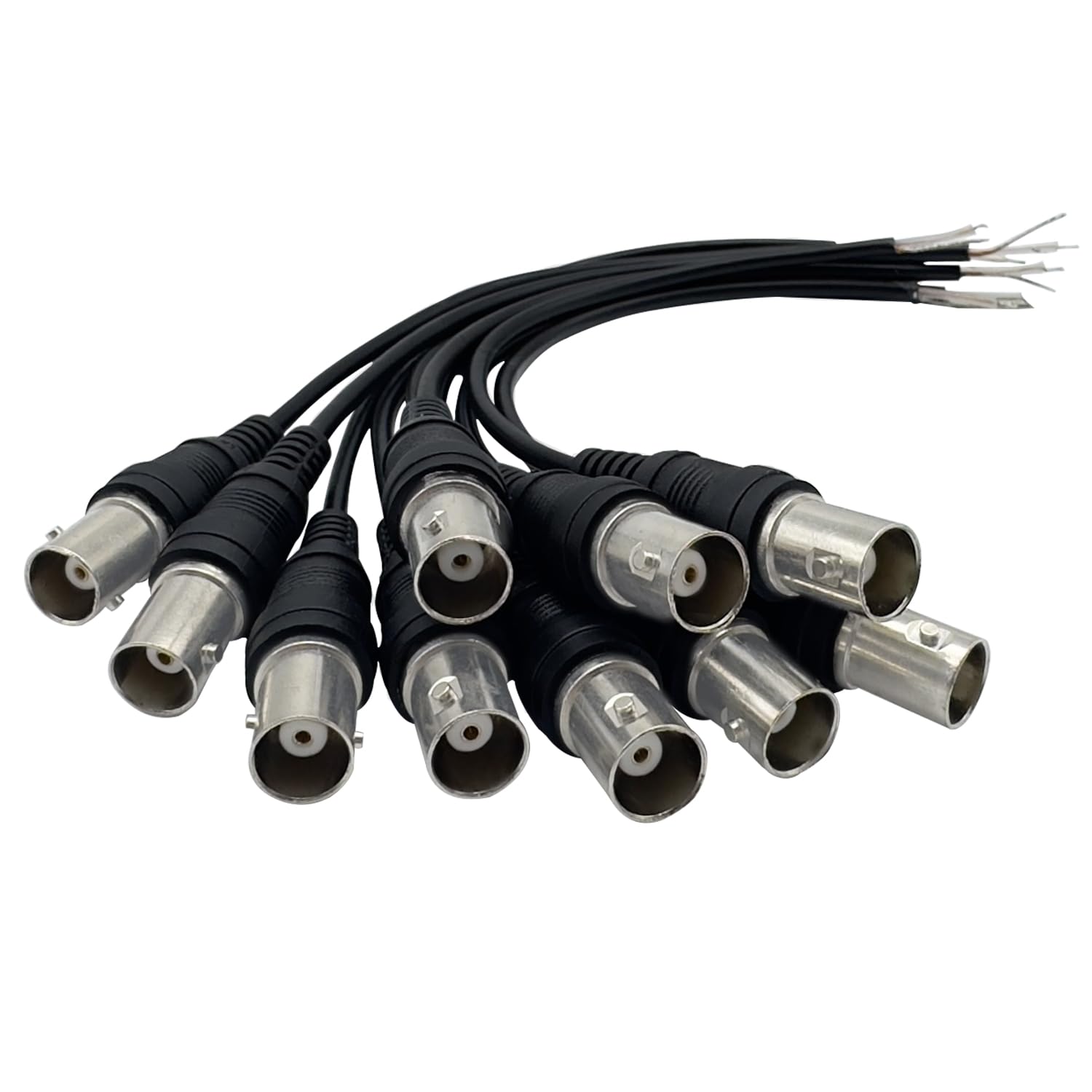 IMIYORE bnc Cable Female, bnc Cable Pigtail Bare, for CCTV Camera Terminal Adapters and Other Devices (1pcs -10cables)