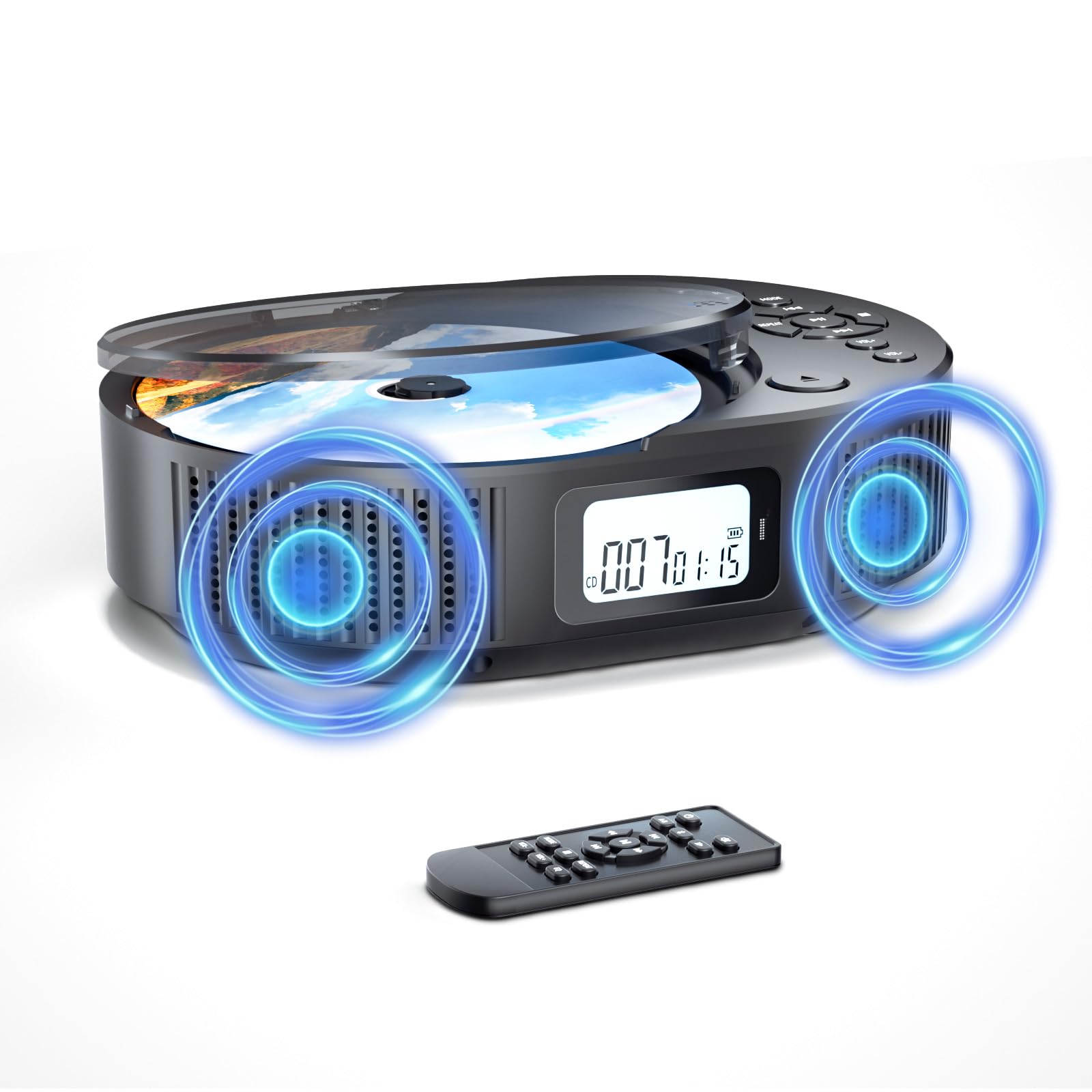 Portable CD Player，CD Player with Speaker，Support Remote Control