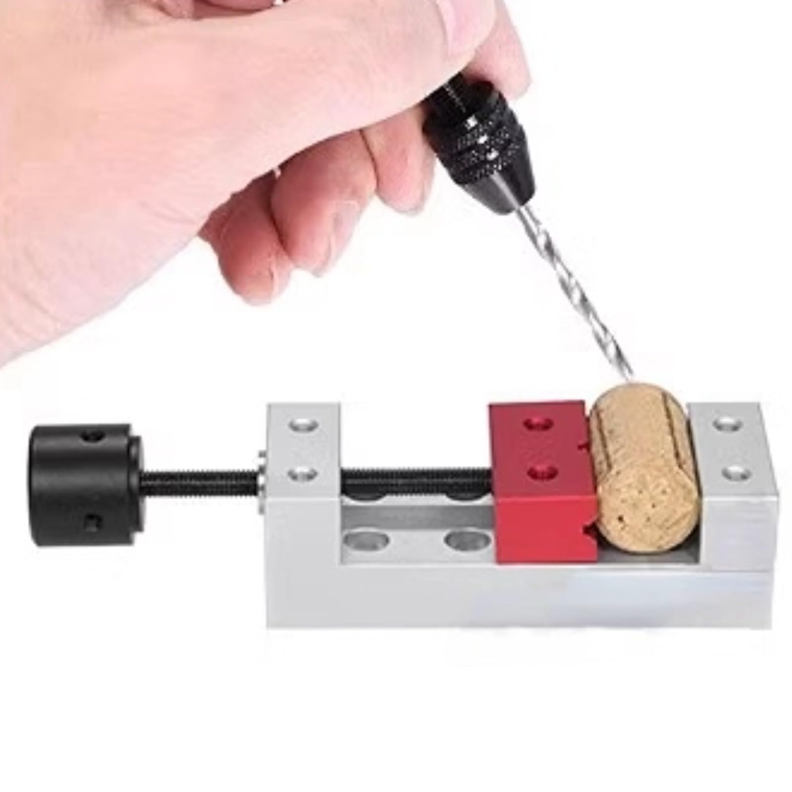 50mm Mini Aluminium Pince Plate Table, Banc Étau Perceuse Presse Vice Fixation Outil, Mini Étau de Fraisage de Table