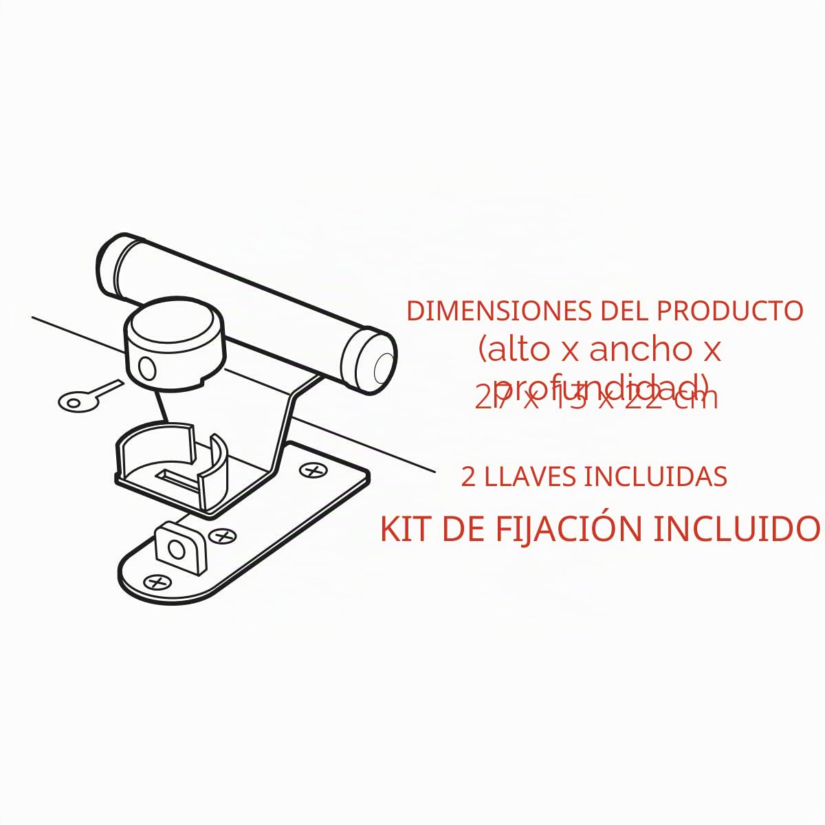 MASTER LOCK Candado para Puerta de Garaje [Certificado] [Universal] 1488EURDAT - Cerraduras para puerta de garage basculante con cerradura de llave