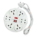 BACK BOON 8+1 Round Strip Extension Cord 6 A 8 Universal Socket Multi Plug Point Extension Board with LED Indicator and Switch (Cable Length: 2.0 Meter, 240Volt) gallery image