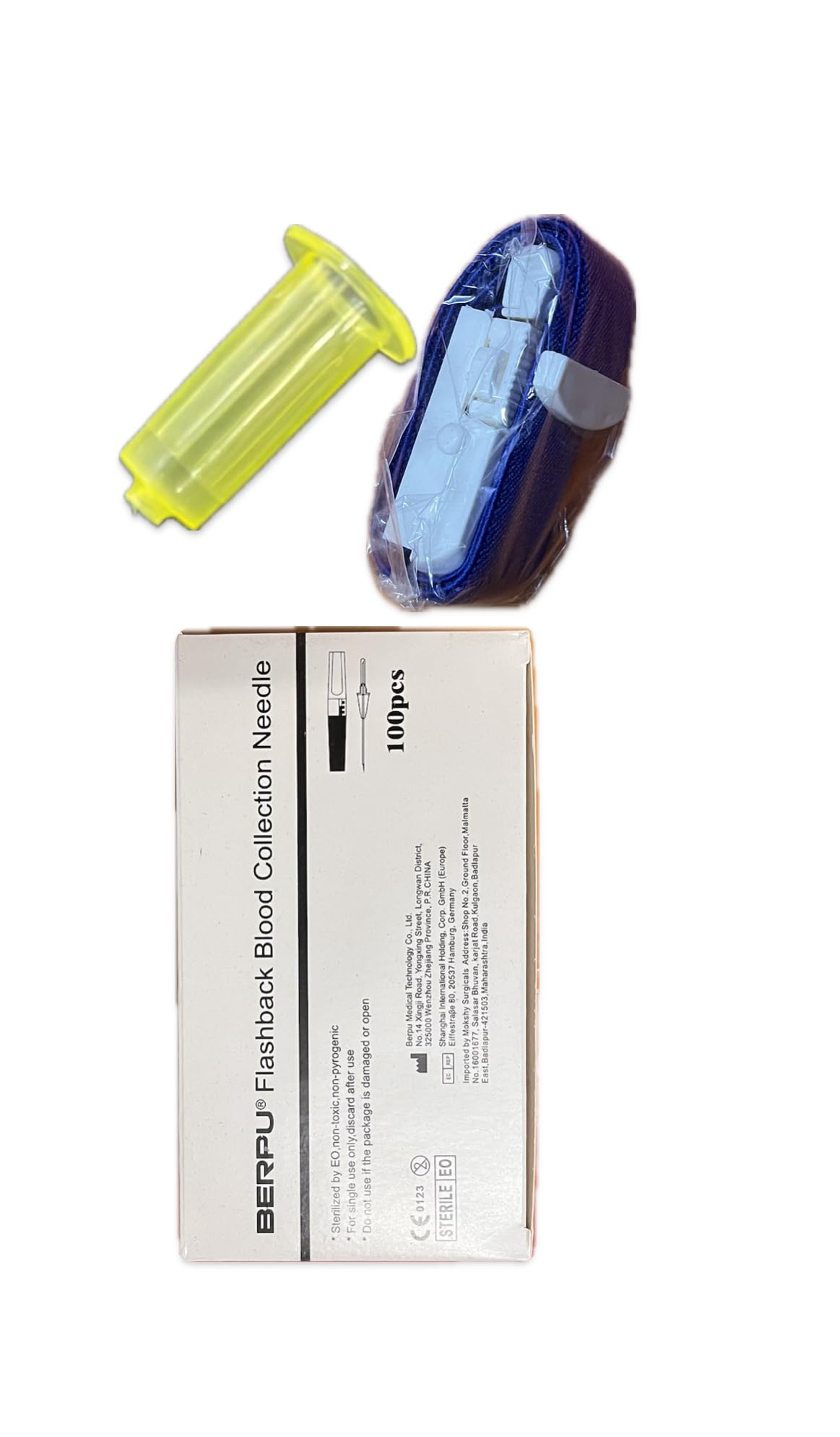 Combo Berpu flashback needle (pack of 100), vacutainer holder for needle 5pc, tourniquet with buckle 2pc (B0D28WMCC5) Amazon Price History, Amazon Price Tracker