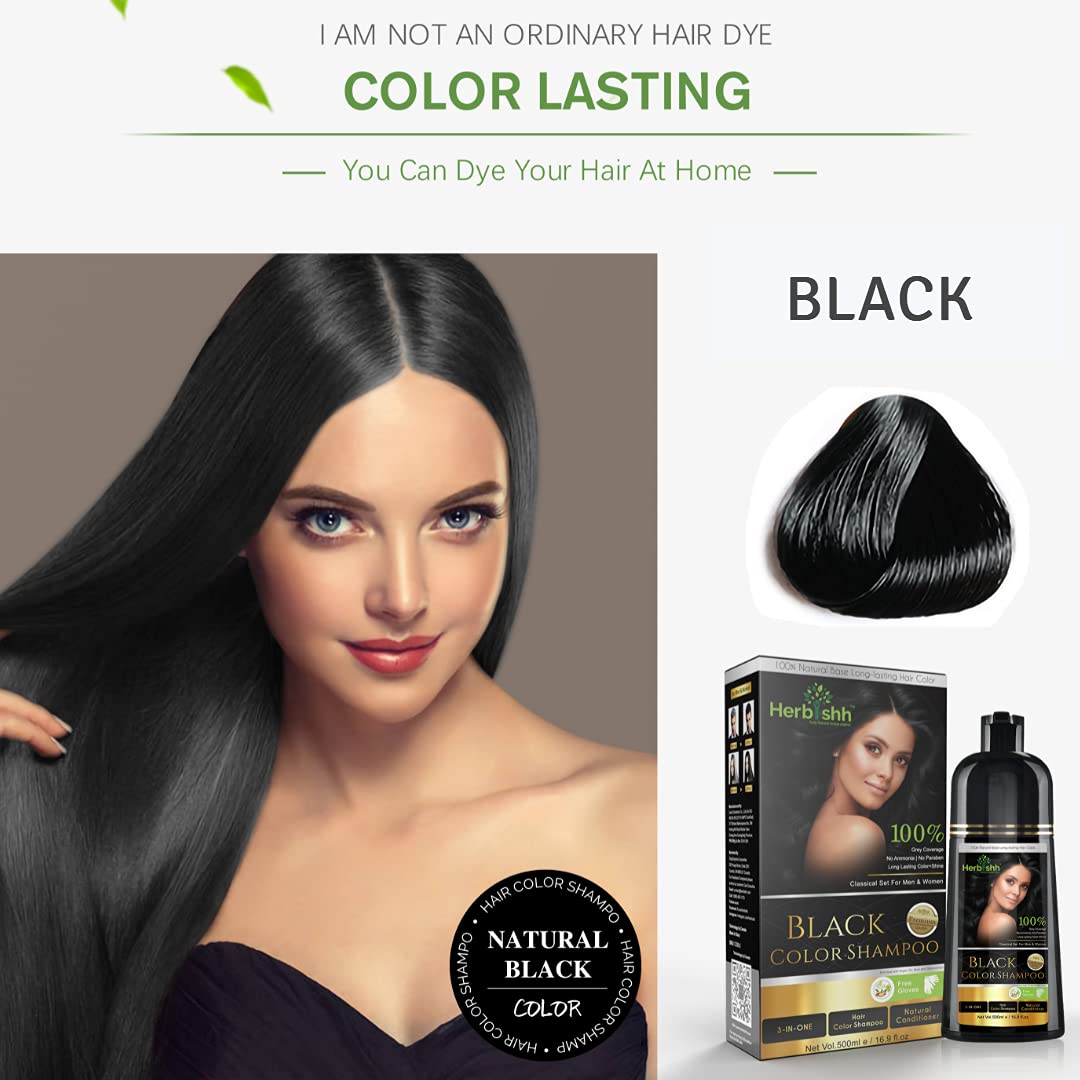 Black Hair Dye 16 9 Oz Shampoo Set Of 5 Herbishh 200 Value Kansas City