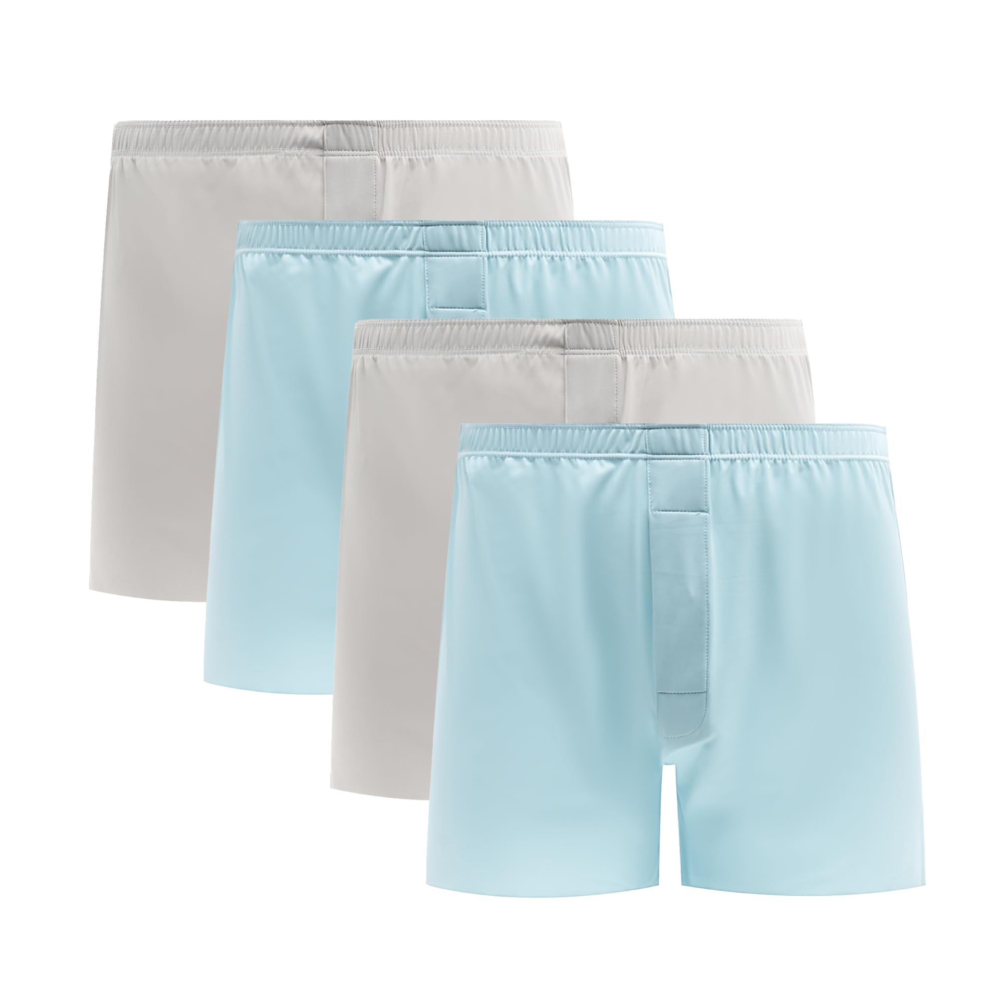 VISSAY Men's Tagless Boxer Underwear, Soft Comfortable Breathable Boxers Short, Silky Pajama Bottoms for Men