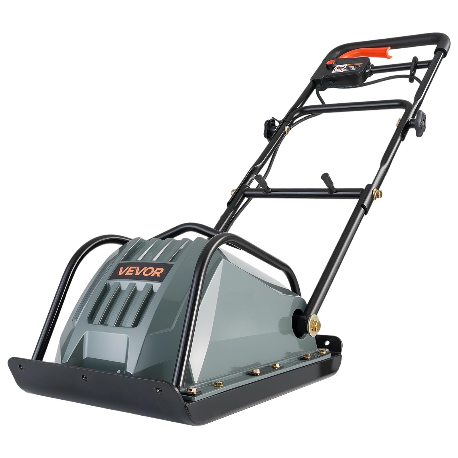 Photo 1 of VEVOR Electric Plate Compactor - 130W, 5kN Force, 3.9in Depth