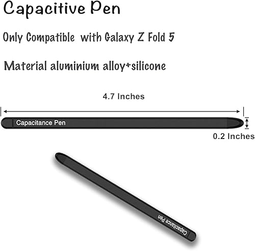 Miniatura 2 de S Pen - Lápiz capacitivo para Galaxy Z Fold 5 S Pen Fold Edition, solo compatible con Samsung Galaxy Z Fold 5, color negro