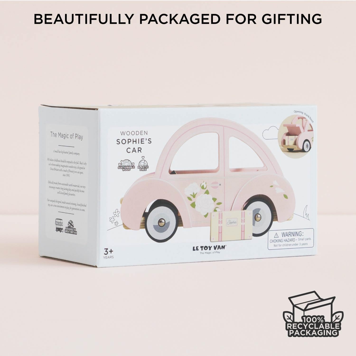 Le Toy Van - Wooden Daisylane Sophie's Car Accessories Play Set For Dolls Houses | Dolls House Furniture Sets - Suitable For Ages 3+