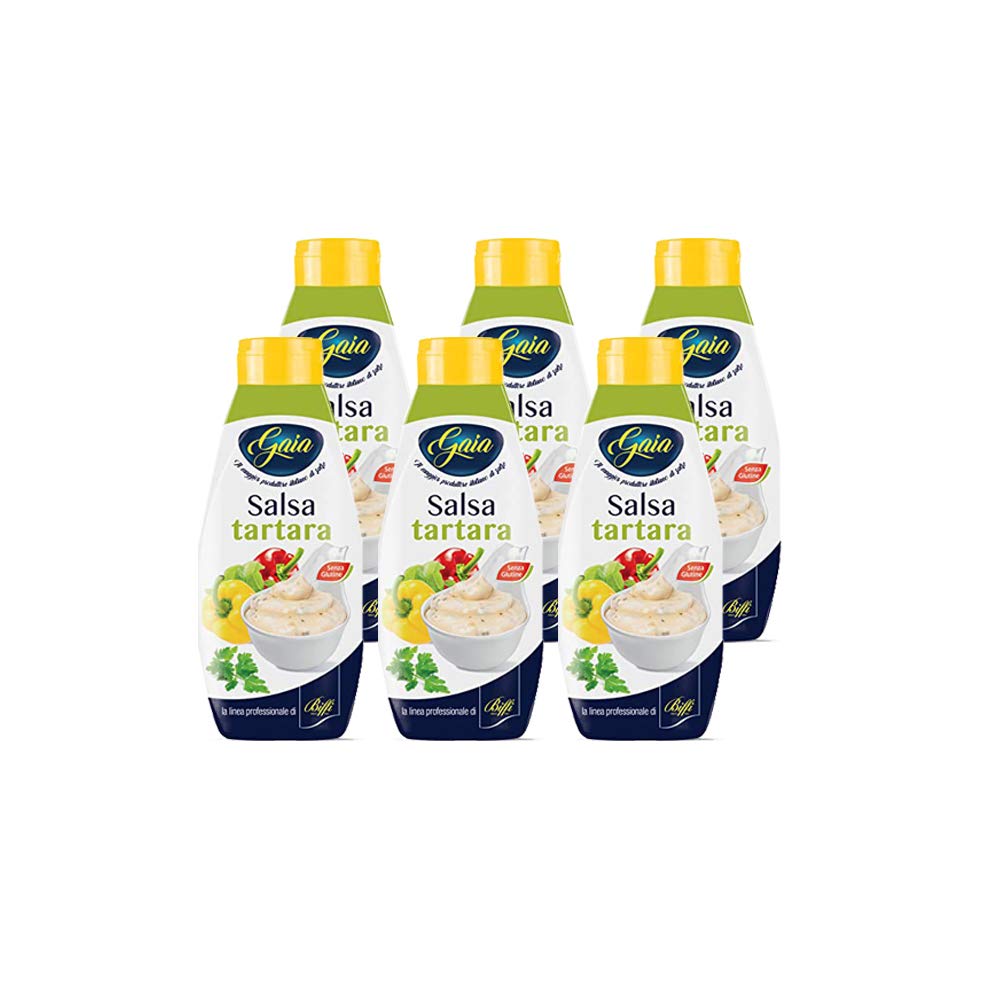 Salsa Tartara Gaia - Flacone Squeeze - pacco da 6x900g