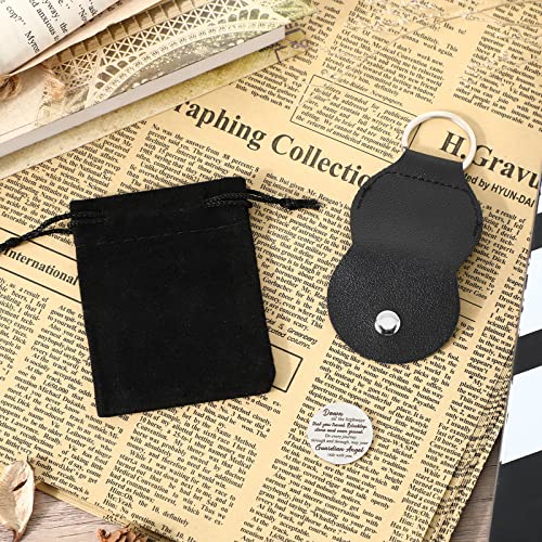 Pocket Hug Token Long Distance Relationship Keepsake Stainless Steel Double Sided Inspirational Gift With Pu Leather Keychain (Drive Safe) #TOP6