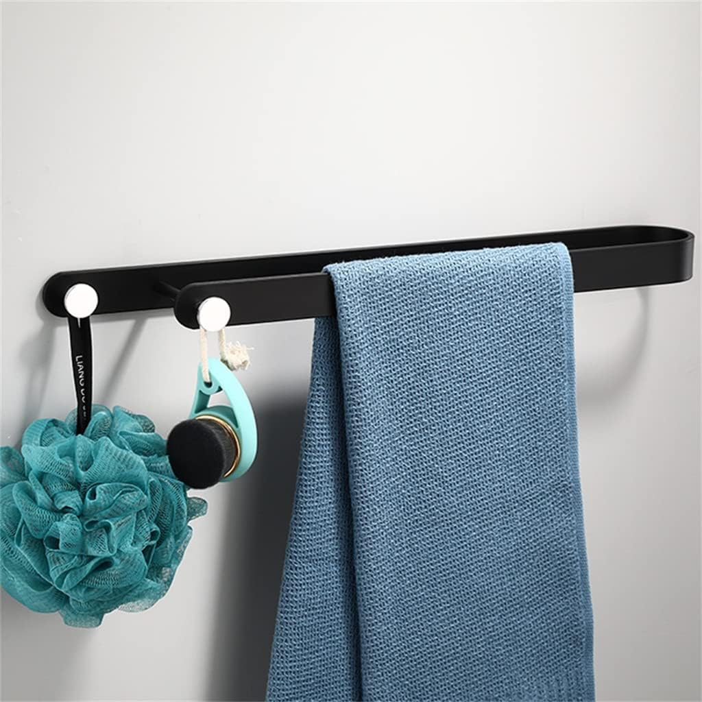 Nordic Simple Single and Towel Rack bar Bathroom Black Free Punch Toilet