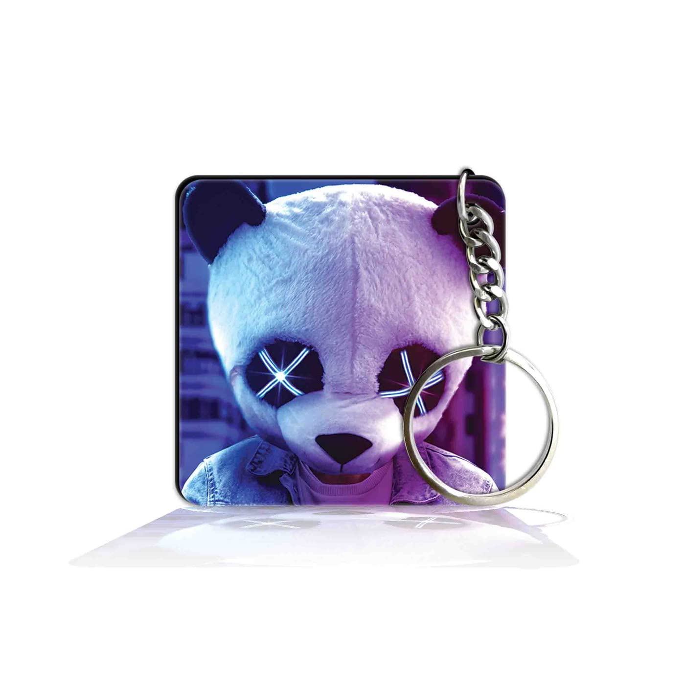 party gift Printed Square Keyring Keychain for Bag Wallet Purse Bike Car Cycle Lock Key House Keys 170-picture-14