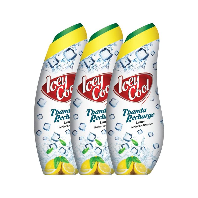 Labolia Icey Cool Thanda Recharge Lemon Herbal Cool Powder 100g, Pack of 3