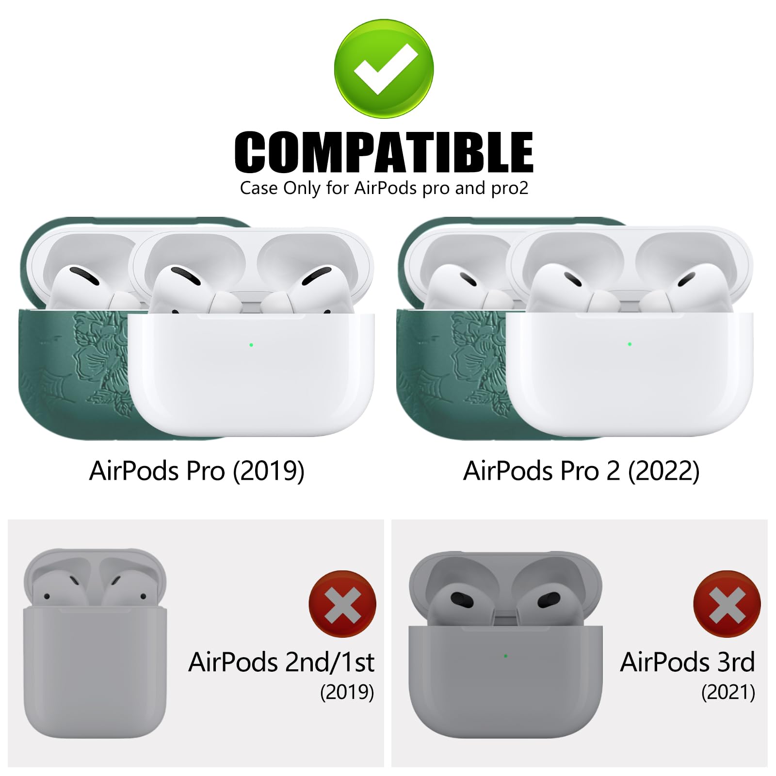 こ　AirPods Pro 2 刻印入り (箱、おまけあり） Amazon | Apple AirPods Pro 2用刻印ケース、AirPods Pro 第2世代/第1