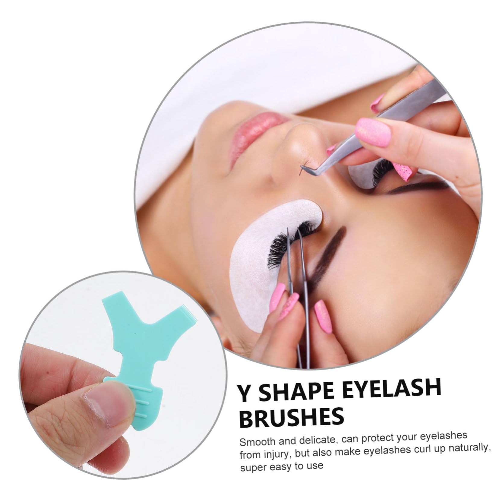 SOESFOUFU Eyelash Lift Tools Set 25pcs Lash Perm Brush Pads Design for Natural Lash Perm