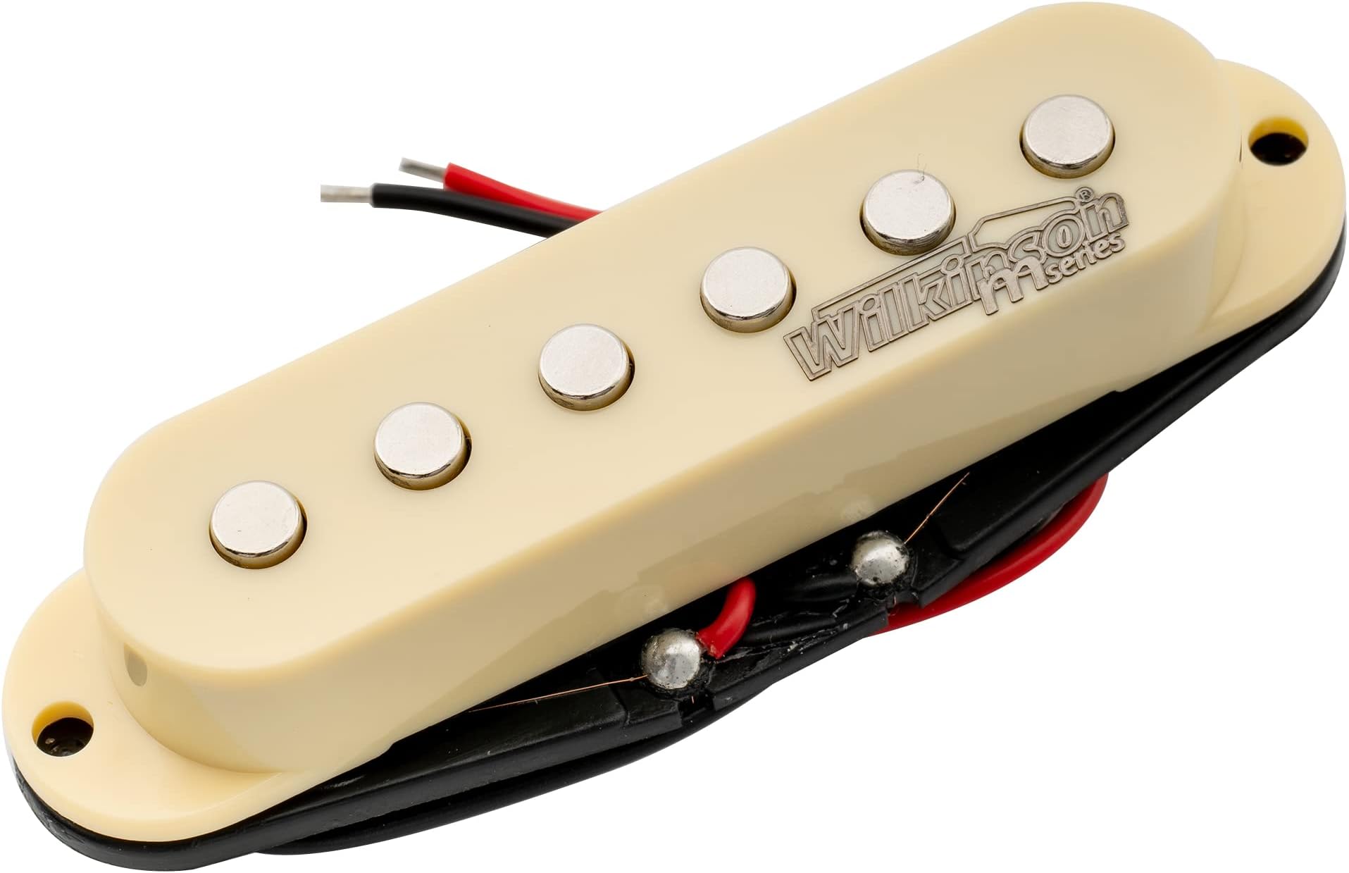 Wilkinson High Output Ceramic Single Coil Middle Pickup for Strat Style Electric Guitar, Cream