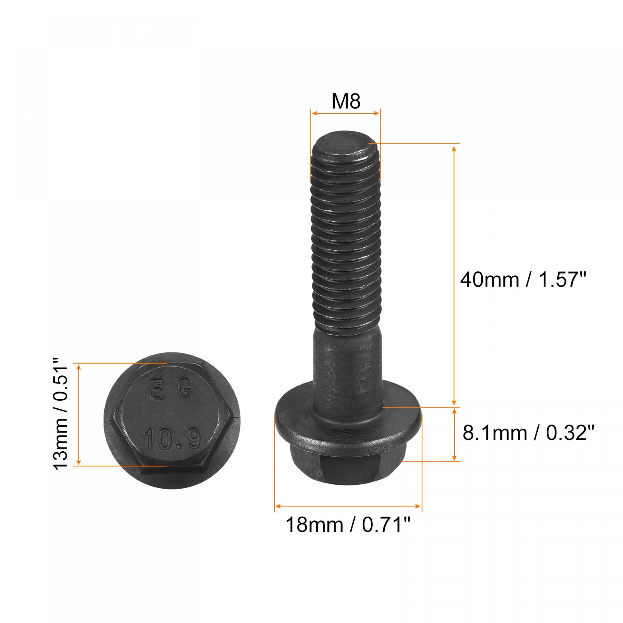 Vis 6 pans À tête bombée hexagonale, M8 x 40mm, en Acier inoxydable RS Vis 6 pans À tête bombée hexagonale, M8 x 40mm, en Acier inoxydable RS